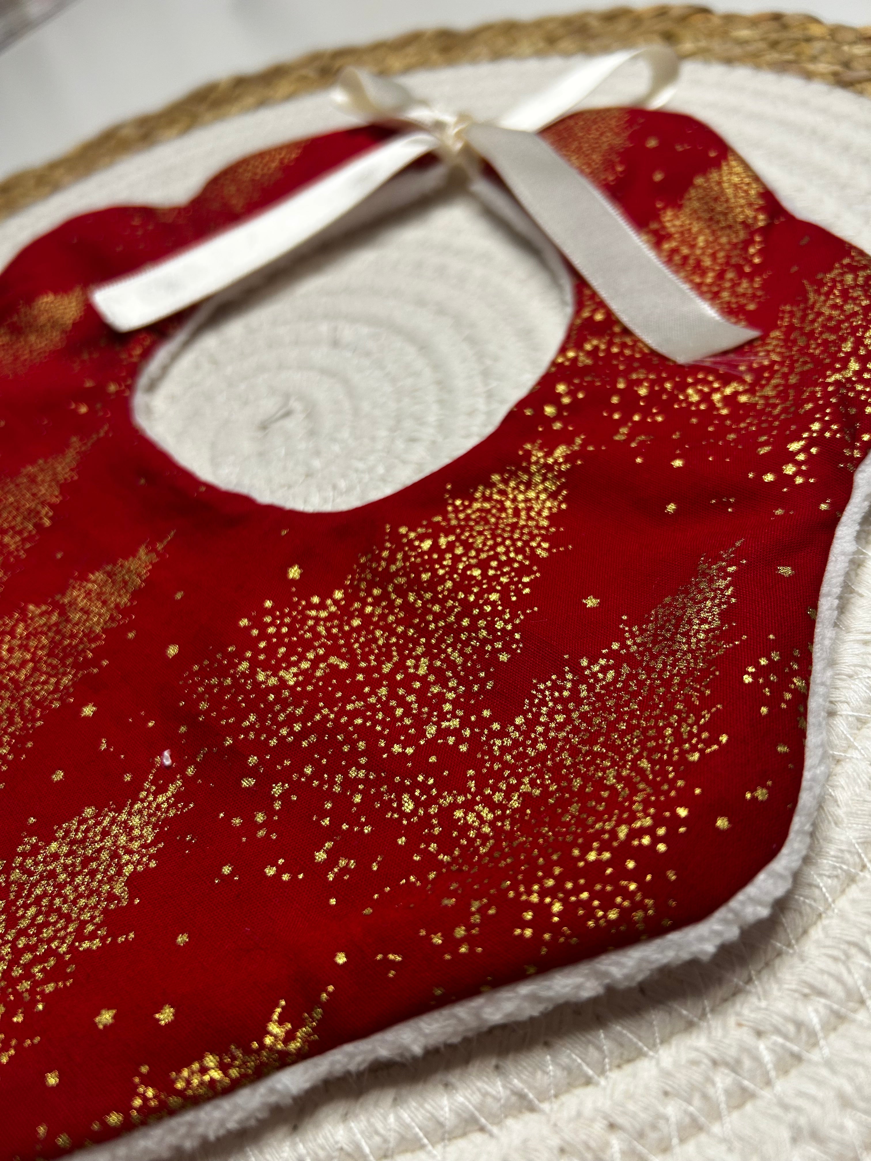 Bavoir fleur de Noël