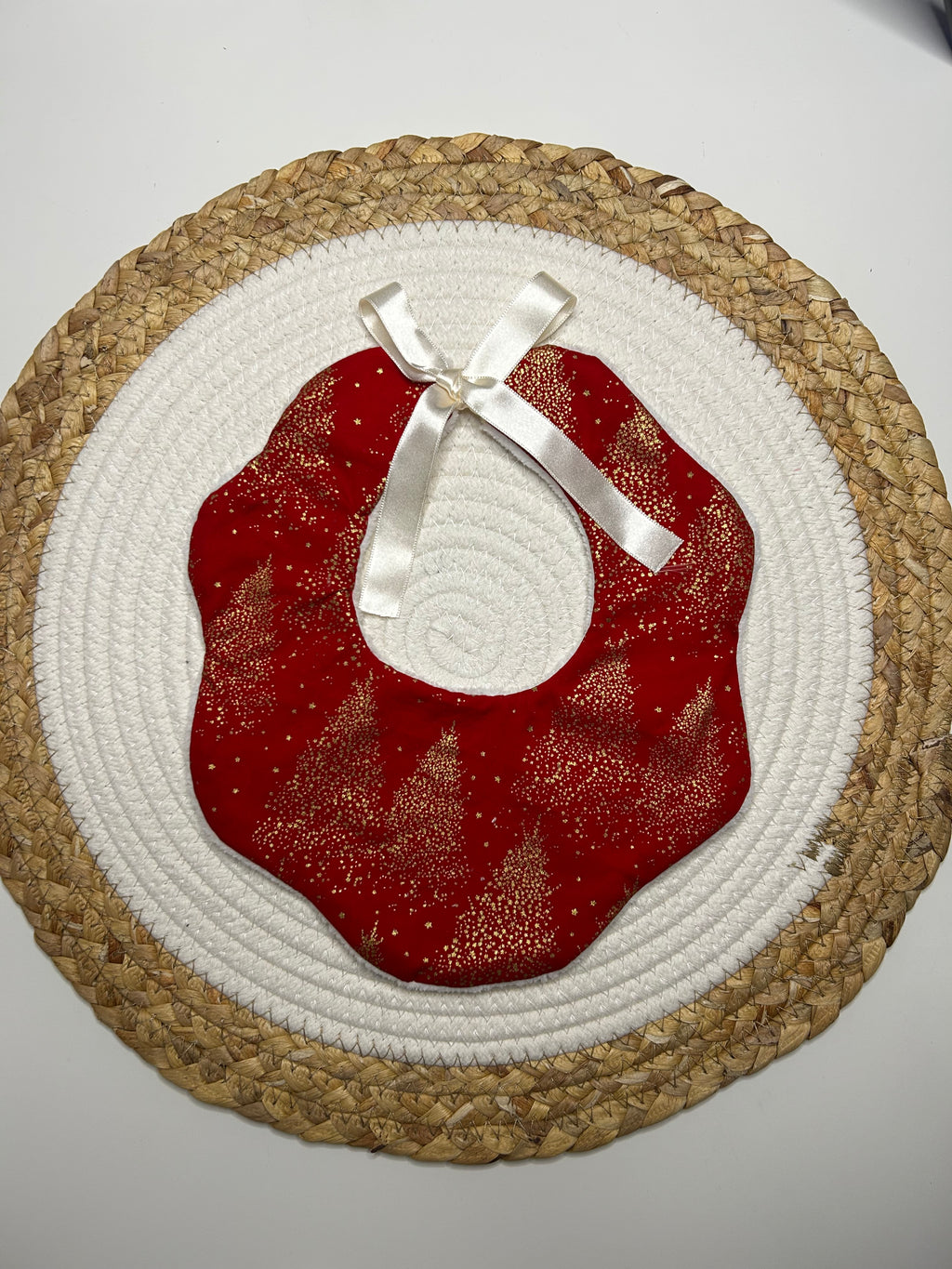 Bavoir fleur de Noël